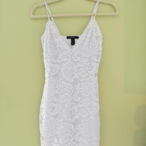 Forever 21 White Lace Mini Bodycon Dress